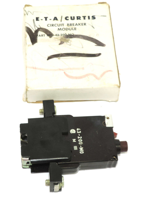 NIB E-T-A 43-200-MO CIRCUIT BREAKER MODULE 5AMP, 43-200-MO-0.5