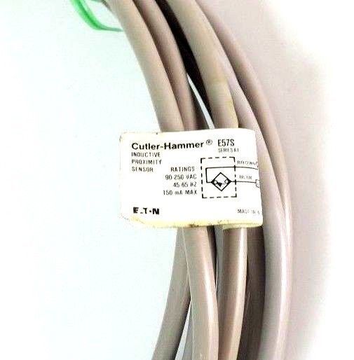 NEW CUTLER HAMMER E57S INDUCTIVE PROXIMITY SENSOR SERIES A1 90-250VAC 45/65HZ