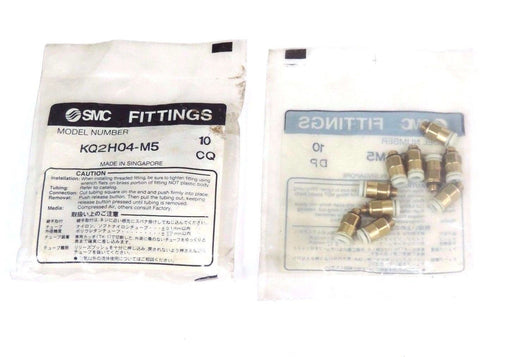 LOT OF 20 NIB KQ2H04-M5 BRASS MALE FITTINGS KQ2H04M5