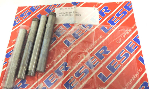 LOT OF 4 NEW LESON 445.0139.0000 SCHLOSSEL ND25, 05.73717.7, 3-1/2'' LENGTH