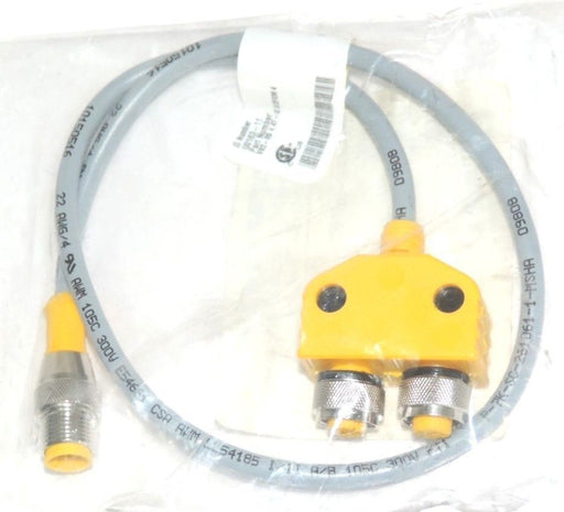NEW TURCK U0163-11 MOLDED TWIN JUNCTION VB2-RS 4.4T-0.5/2FKM 4, 250V, 4AMP