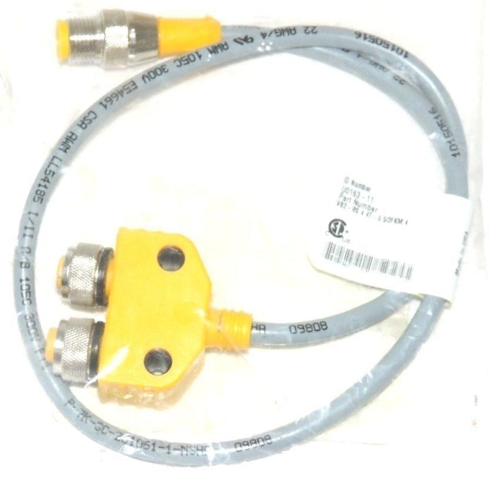 NEW TURCK U0163-11 MOLDED TWIN JUNCTION VB2-RS 4.4T-0.5/2FKM 4, 250V, 4AMP