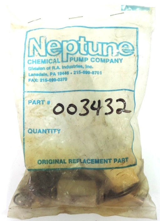 NEPTUNE CHEMICAL PUMP COMPANY DIAPHRAGM METERING PUMP SPARE PARTS KIT 003432