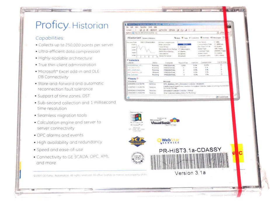 NEW SEALED GE FANUC PROFICY HISTORIAN SOFTWARE