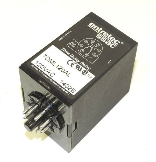 NIB ABB ENTRELEC SSAC TIME DELAY RELAY TDML120AL DIGI-SET 8 PIN, 120 VAC, 1402B