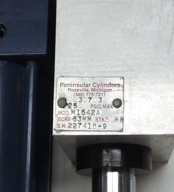 NEW PENINSULAR CYLINDERS 030703 MOD. M1542A BORE: 63MM STK. 80MM