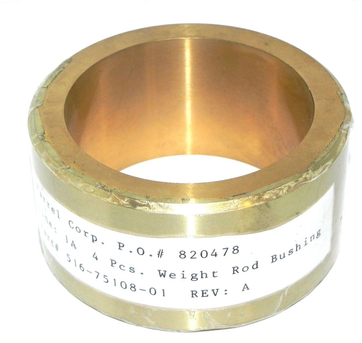 NEW FARREL CORP. 516-75108-01 WEIGHT ROD BUSHING 2.5'' 5167510801 REV: A