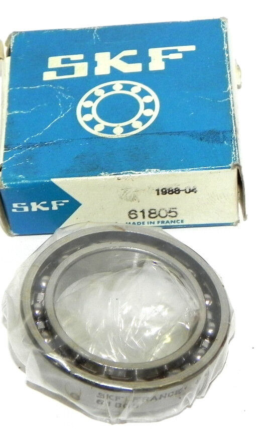 NIB SKF 61805 THIN SECTION BALL BEARINGS