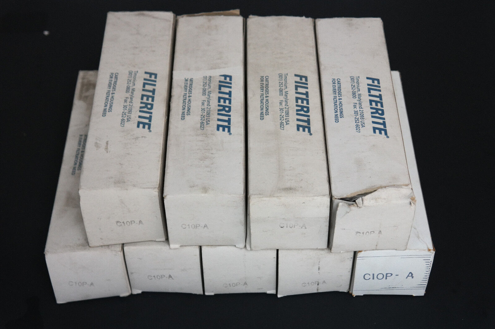 LOT OF 9 NIB FILTERITE C10P-A WATER FILTERS C10PA
