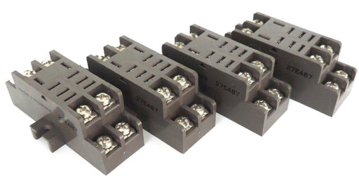 NEW LOT OF 4 POTTER BRUMFIELD 27E487 RELAYS BASE SOCKET MOUNTING