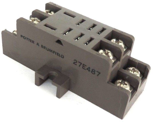 NEW LOT OF 4 POTTER BRUMFIELD 27E487 RELAYS BASE SOCKET MOUNTING