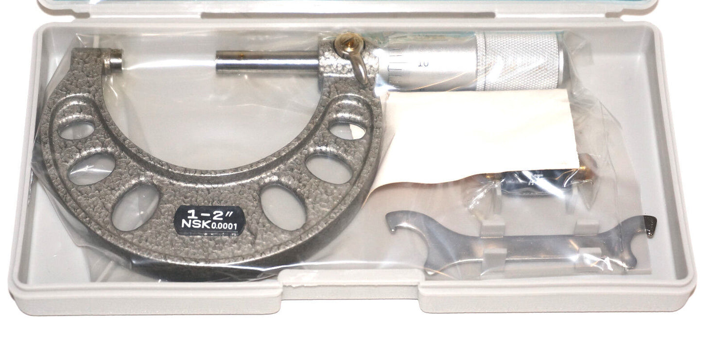 NIB NSK YUXB02-1 MICROMETER 1-2'', 0.0001 YUXB021