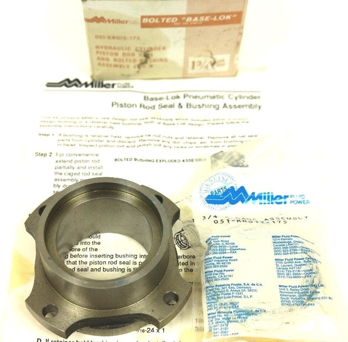 NIB MILLER FLUID POWER 051-KR015-175 1 3/4" SEAL KIT, 051-KR012-175