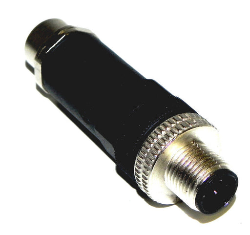 LOT OF 6 NEW BLACK L1024010 CONNECTORS 4 PIN 4 MALE AND FEMALE ENDS