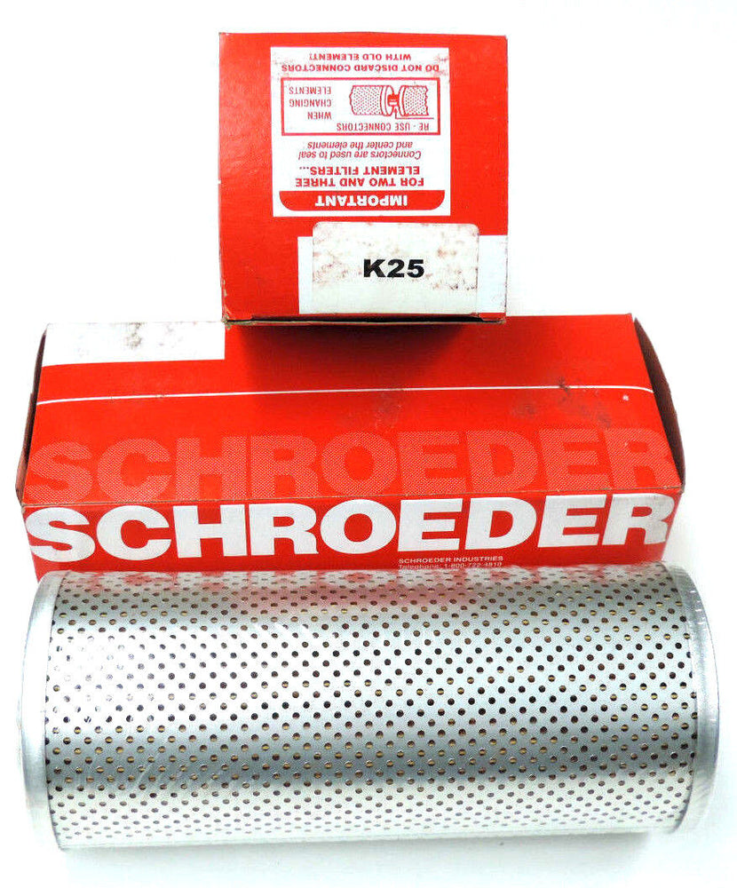 LOT OF 2 NIB SCHROEDER K25 FILTERS 150PSID PER ISO-2941