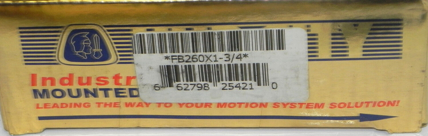 NIB HUB CITY FB260X1-3/4 FLANGE BLOCK FB260X134