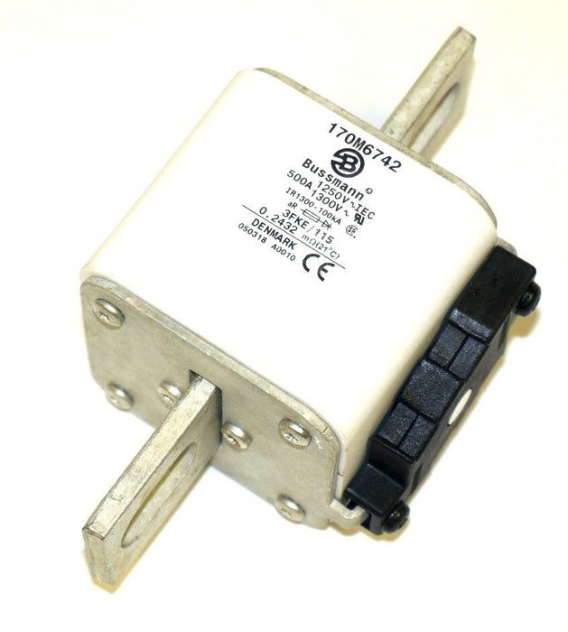 NIB BUSSMAN 170-M-6742 FUSE 500A 1250V 3FKE/115 CU AR, 170M6742