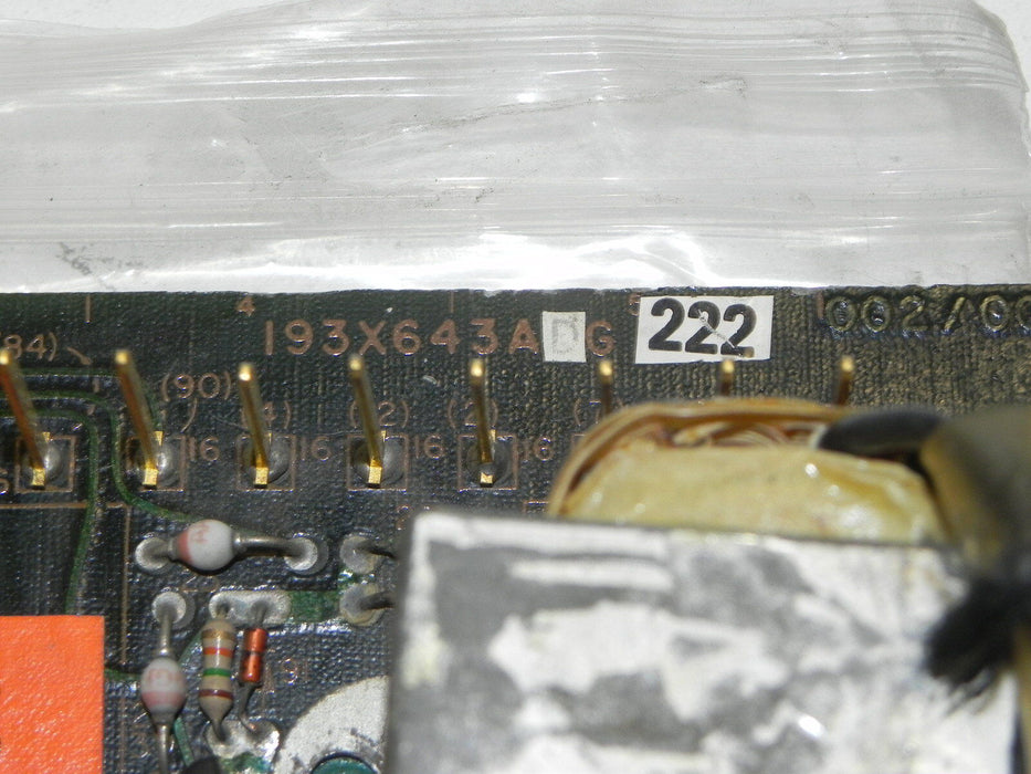GENERAL ELECTRIC 193X643ADG222 CONTROLLER BOARD 193X643ADG (REPAIRED)