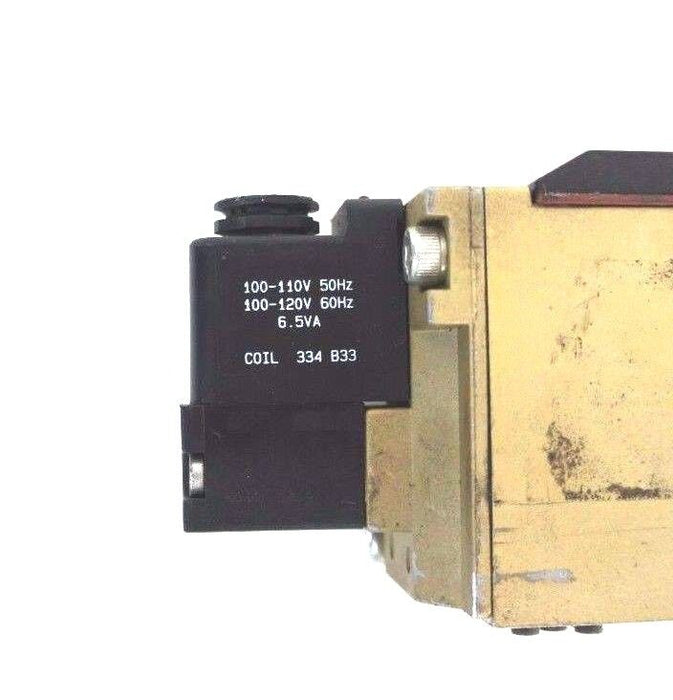 ROSS CONTROLS W6576A4407 DOUBLE SOLENOID PILOT VALVE W/ 334-B33 COILS