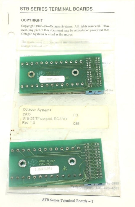 LOT OF 2 NEW ACCES IO PRODUCTS STB-26 TERMINAL BOARDS STB26 REV. 01