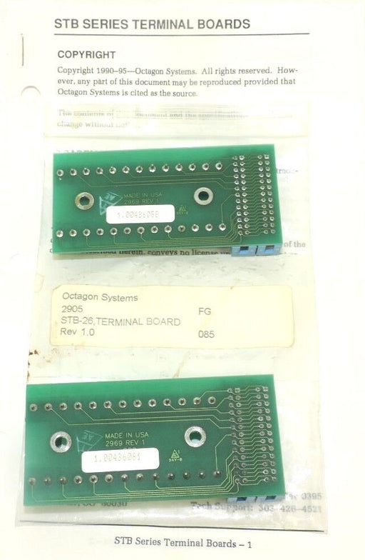 LOT OF 2 NEW ACCES IO PRODUCTS STB-26 TERMINAL BOARDS STB26 REV. 01