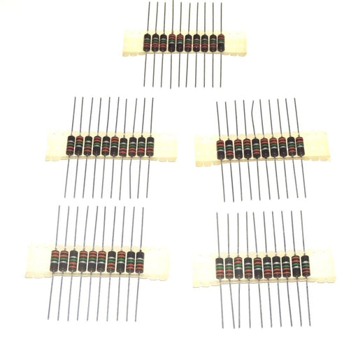 NEW IRC GBT-1 CARBON COMPOSITION 1W RESISTORS GRIP STRIP MIL TYPE RC 32 (QTY 47)