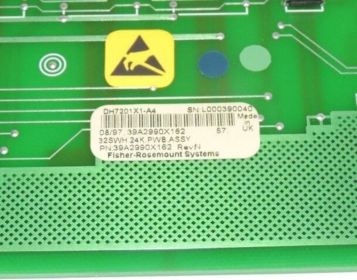 FISHER ROSEMOUNT DH7201X1-A4 RAM BOARD, REV N, DH7201X1A4