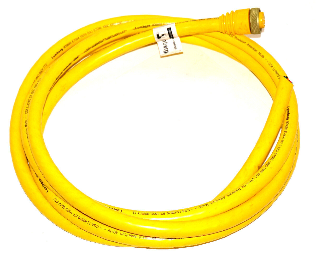 NEW LUMBERG RK100-699/12F CORDSET 600V,7A
