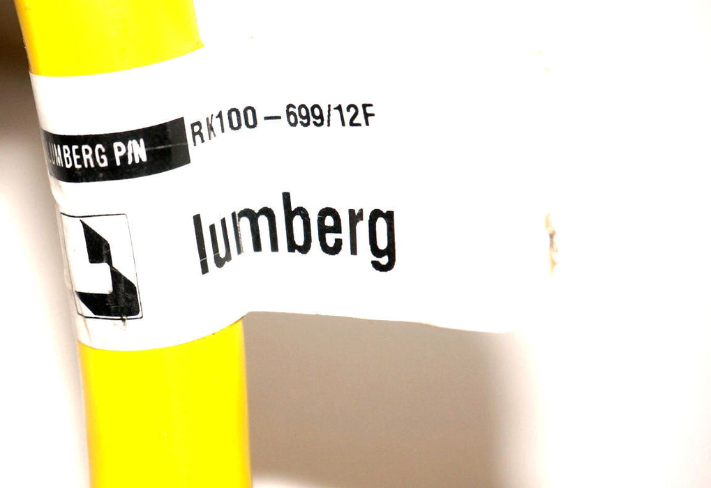 NEW LUMBERG RK100-699/12F CORDSET 600V,7A