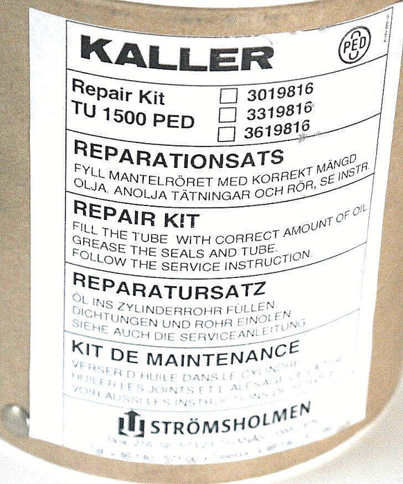 NEW KALLER TU 1500 PED REPAIR KIT 3019816 / 3319816 / 3619816