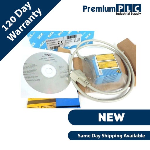 NEW SICK OPTIC CLV414-0010 BARCODE SCANNER PN 1017368 SOFTWARE 9048760 V1.70