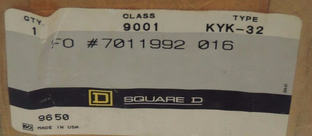 NEW SQUARE D 9001 KYK-32 CONTROL STATION 9001KYK32