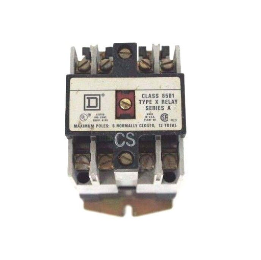 SQUARE D 8501-X0-20 TYPE X CONTROL RELAY SER A 8501XO40 8501X040