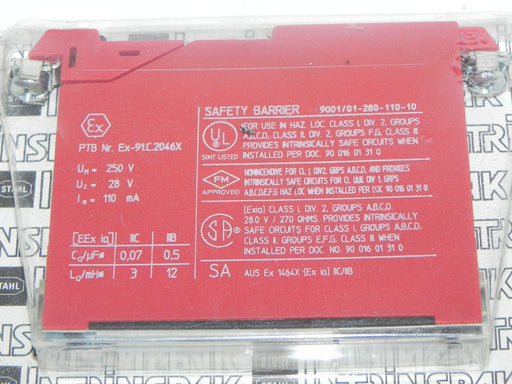 NEW STAHL INTRINSPAK 9001/01-280-110-10 SAFETY BARRIER 24V