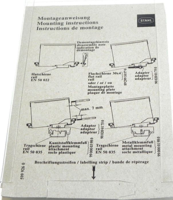 NEW STAHL INTRINSPAK 9001/01-280-110-10 SAFETY BARRIER 24V