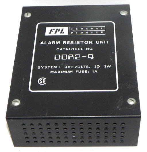 NEW FEDERAL PIONEER DDR2-4 ALARM RESISTOR UNIT 480V, 3W, MAXIMUM FUSE: 1A, DDR24