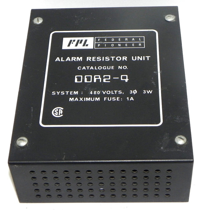 NEW FEDERAL PIONEER DDR2-4 ALARM RESISTOR UNIT 480V, 3W, MAXIMUM FUSE: 1A, DDR24