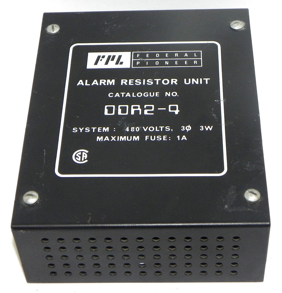 NEW FEDERAL PIONEER DDR2-4 ALARM RESISTOR UNIT 480V, 3W, MAXIMUM FUSE: 1A, DDR24