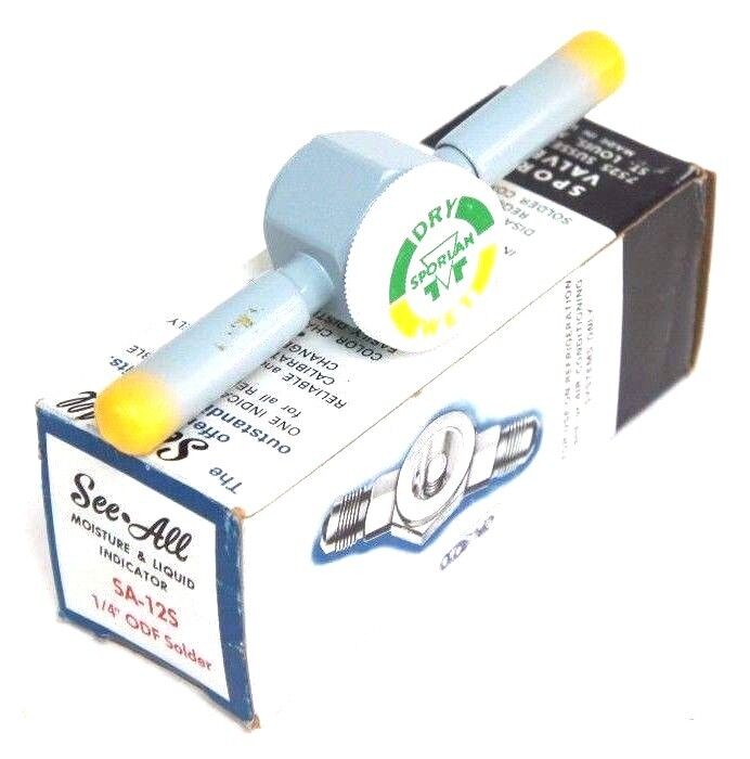 NIB SPORLAN SA-12S MOISTURE & LIQUID INDICATOR 1/4" ODF SOLDER