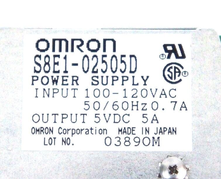 NIB OMRON S8E1-02505D POWER SUPPLY 100-120VAC, 50/60HZ, 7A, S8E102505D