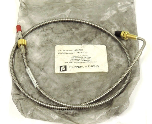 PEPPERL & FUCHS MICRO SWITCH FE-T2D-3 PHOTOELECTRIC FIBER OPTIC CABLE 3FT FET2D3