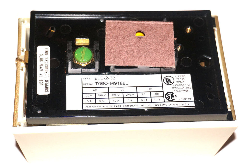 NEW DWYER MERCOID CONTROL 860-2-63 THERMOSTAT 860263