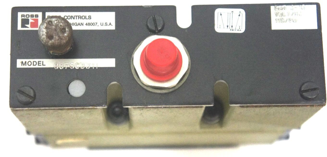 NEW ROSS CONTROLS 8076C3311 PILOT VALVE 5/2 125 SPR RET SGLCHRY