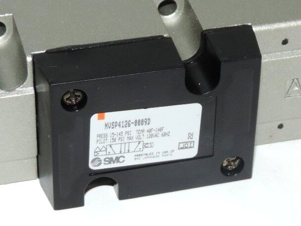 NEW SMC NVSP4126-0009D SOLENOID VALVE 150 PSI MAX, 120 VAC, 60 HZ, NVSP41260009D