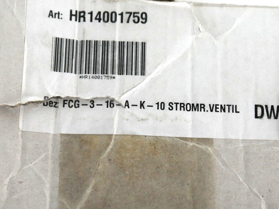 NIB VICKERS FCG-3-16-A-K-10 FLOW CONTROL VALVE FCG316AK10