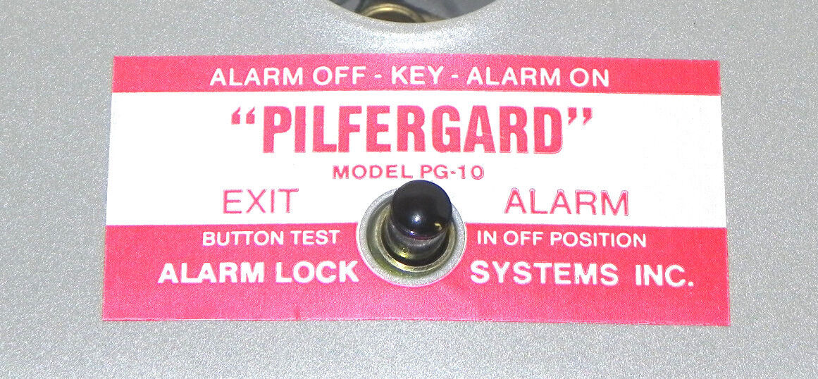 NIB ALARM LOCK SYSTEMS INC. 1U112 EXIT DOOR ALARM PG10