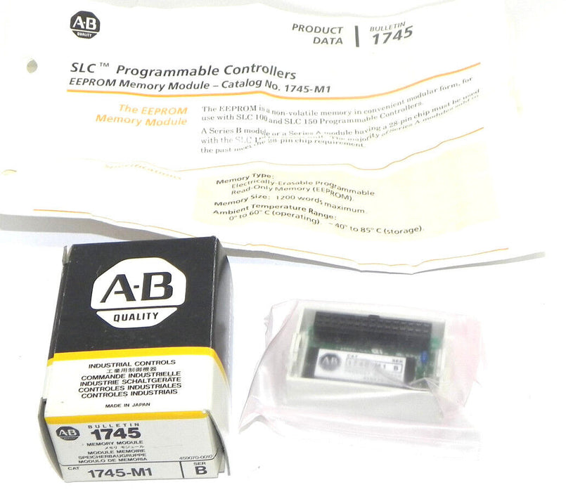 NIB ALLEN BRADLEY 1745-M1 MEMORY MODULE 1745M1 SERIES B