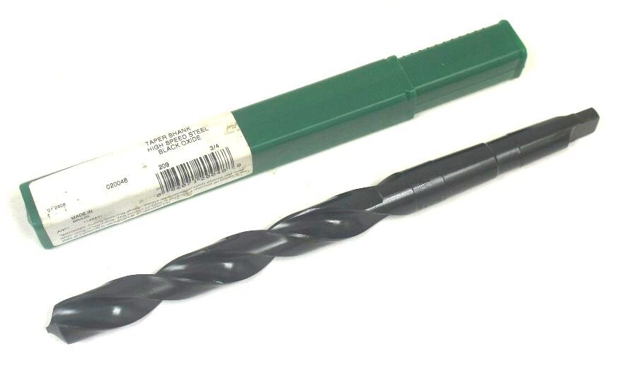 NEW PRECISION TWIST 020048 3/4" TAPER SHANK HIGH SPEED STEEL, BLACK OXIDE BIT