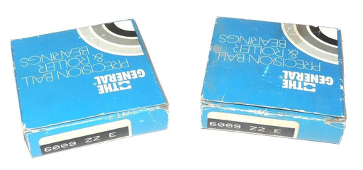 LOT OF 2 NIB THE GENERAL 6009ZZE PRECISION BALL BEARING 6009-77-30E