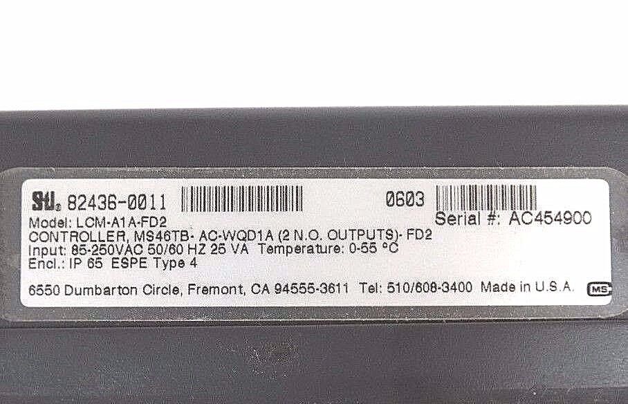 NIB STI LCM-A1A-FD2 LIGHT CURTAIN CONTROLLER 82436-0011 MS46TB-AC-WQD1A-FD2